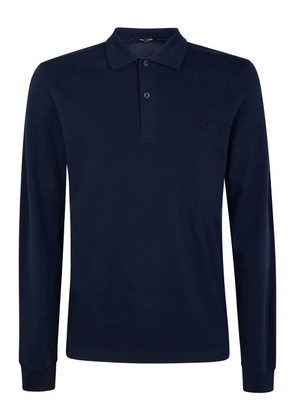 Fred Perry logo-embroidered polo shirt - Blue
