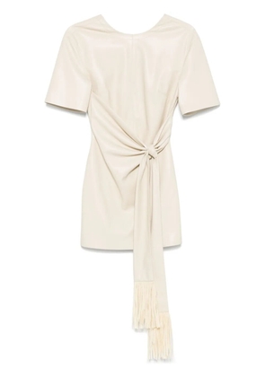 Nanushka knot-detail mini dress - Neutrals