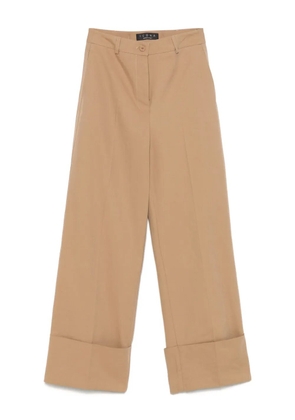 kaos turn-up hem trousers - Brown