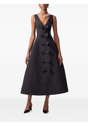 Carolina Herrera cloqué-effect midi dress - Black
