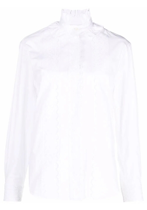 Rabanne ruffled shirt - White