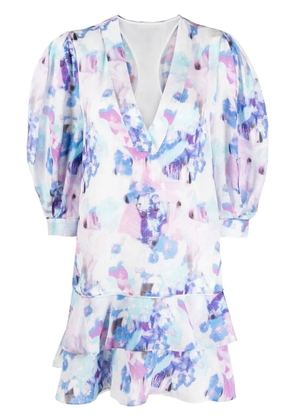 IRO Oslona floral-print dress - Blue