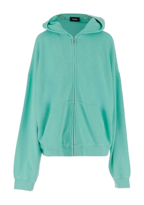 We11done cotton zip-up hoodie - Blue