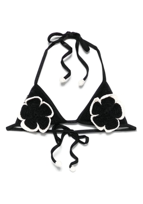 PatBO Poppy bikini top - Black