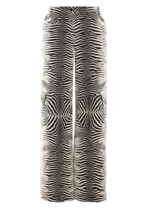 Roberto Cavalli tigress-print trousers - White