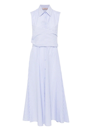 TWINSET striped midi dress - Blue