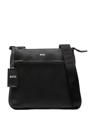 BOSS Zair leather crossbody bag - Black