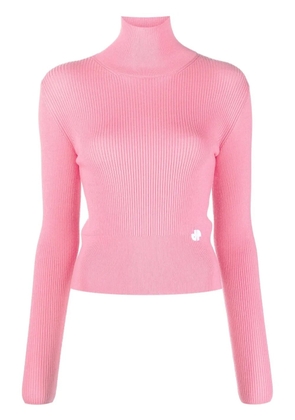 Patou roll-neck ribbed jumper - Pink
