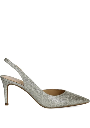 Michael Michael Kors 75mm glitter-detailing pumps - Silver