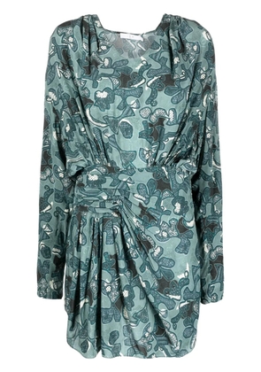 IRO Fontana printed short dress - Green