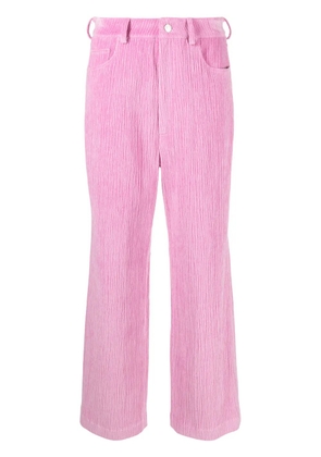 Nanushka Josine velvet cotton trousers - Pink