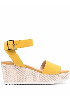 Geox Lipari woven wedge sandals - Yellow