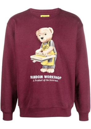 MARKET Random workshop graphic sweatshirt - Red