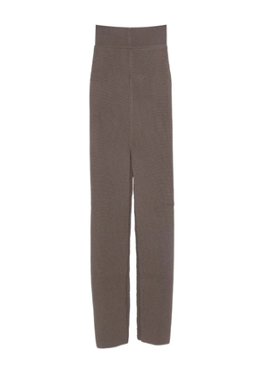 Rick Owens ribbed slit skirt - Brown