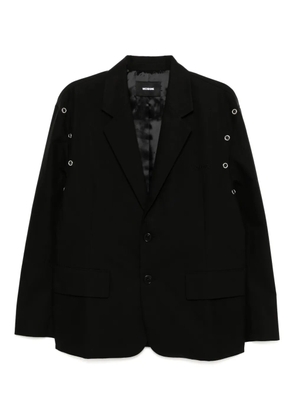 We11done eyelet blazer - Black