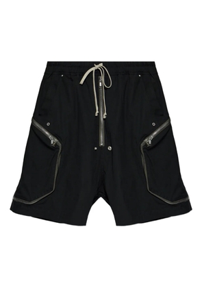 Rick Owens zip drawstring shorts - Black