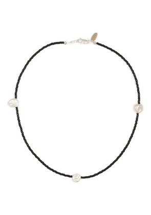 Santangelo beaded pearl necklace - Black