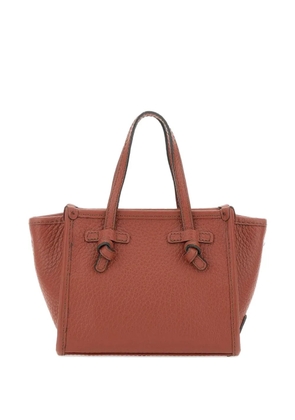 MARCELLA CLUB knotted leather tote bag - Red