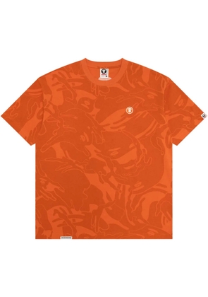 AAPE BY *A BATHING APE® camouflage-print T-shirt - Orange