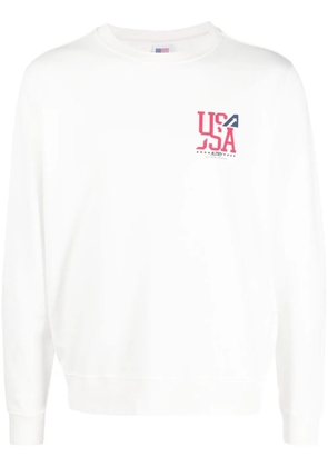 Autry cotton logo-print sweatshirt - White