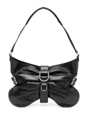 Blumarine large Butterfly leather shoulder bag - Black