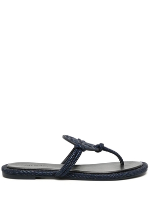 Tory Burch Miller Pavé crystal-embellished sandals - Blue