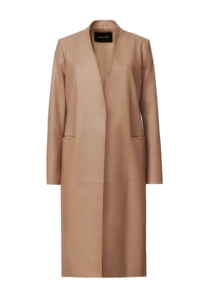 Fabiana Filippi leather coat - Brown