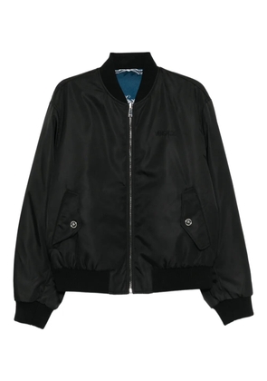 Versace reversible twill bomber jacket - Black