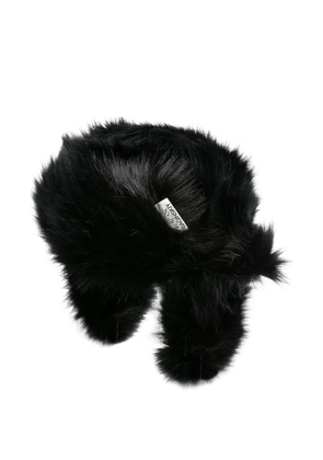 Ruslan Baginskiy faux-fur ear flaps hat - Black