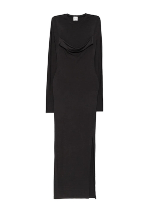 Nanushka cowl-neck side-split maxi dress - Grey