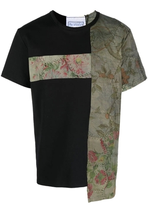 By Walid Patchy two-tone T-shirt - Black