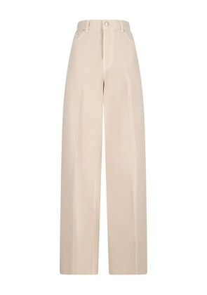 Destin Bethany wide-leg twill trousers - Neutrals