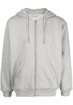 Leathersmith of London drawstring-hooded bomber jacket - Grey