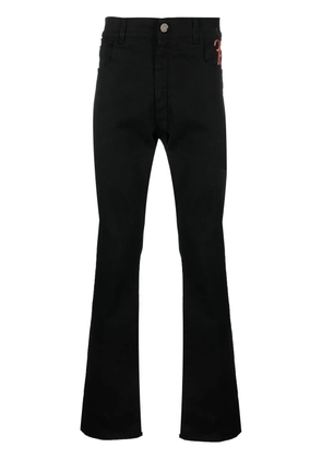 Billionaire embroidered-logo slim-fit jeans - Black