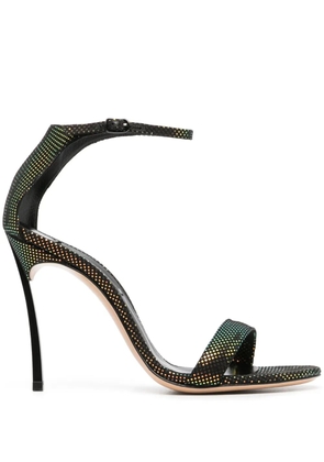 Casadei Blade Aurora Boreale 112mm sandals - Black
