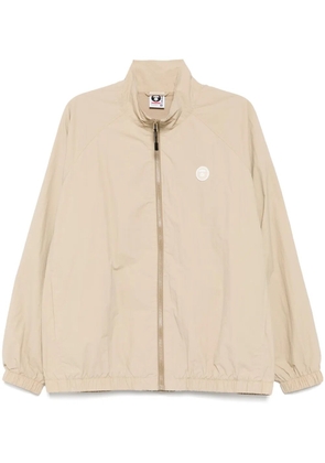 AAPE BY *A BATHING APE® AAPENOW moonface-logo windbreaker jacket - Neutrals