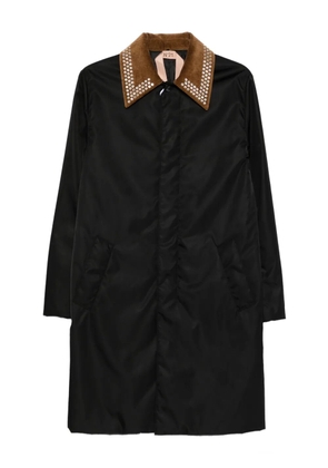 Nº21 studded-embellishment coat - Black