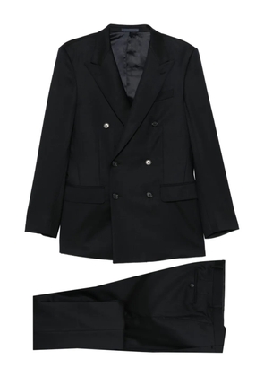 Caruso double-breasted suit - Black
