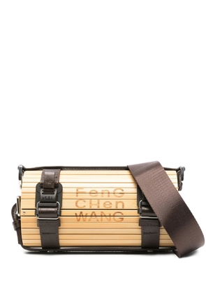 Feng Chen Wang cylindrical bamboo shoulder bag - Neutrals