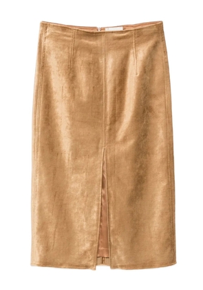 Forte Forte front-slit skirt - Brown