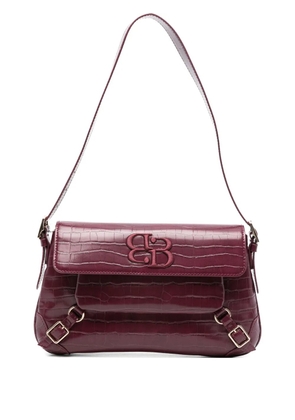 I BLUES crocodile-effect logo shoulder bag - Pink