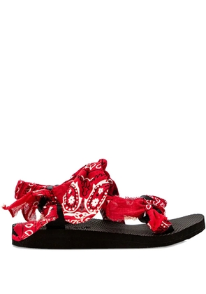 Arizona Love 25mm Trekky Chou bandana-print sandals - Red