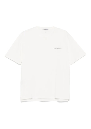 Premiata contrasting-detail side-slits T-shirt - White