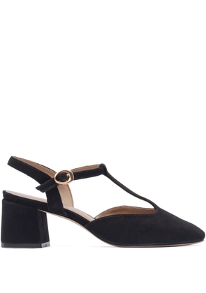 Bernardo 50mm T-strap block-heel pumps - Black