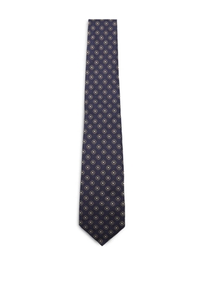Canali patterned wool tie - Blue