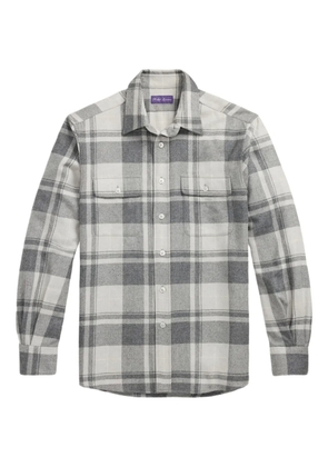 Ralph Lauren Purple Label checked pocket shirt - Grey
