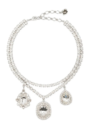 Magda Butrym crystal-embellished double-chain necklace - Silver