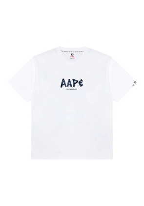 AAPE BY *A BATHING APE® aape universe graphic T-shirt - White