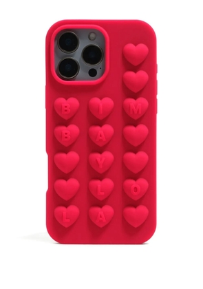 Bimba y Lola heart-embellished iPhone 14 Pro Max case - Red