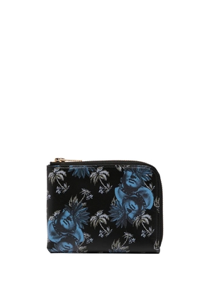Undercover graphic-print leather wallet - Black